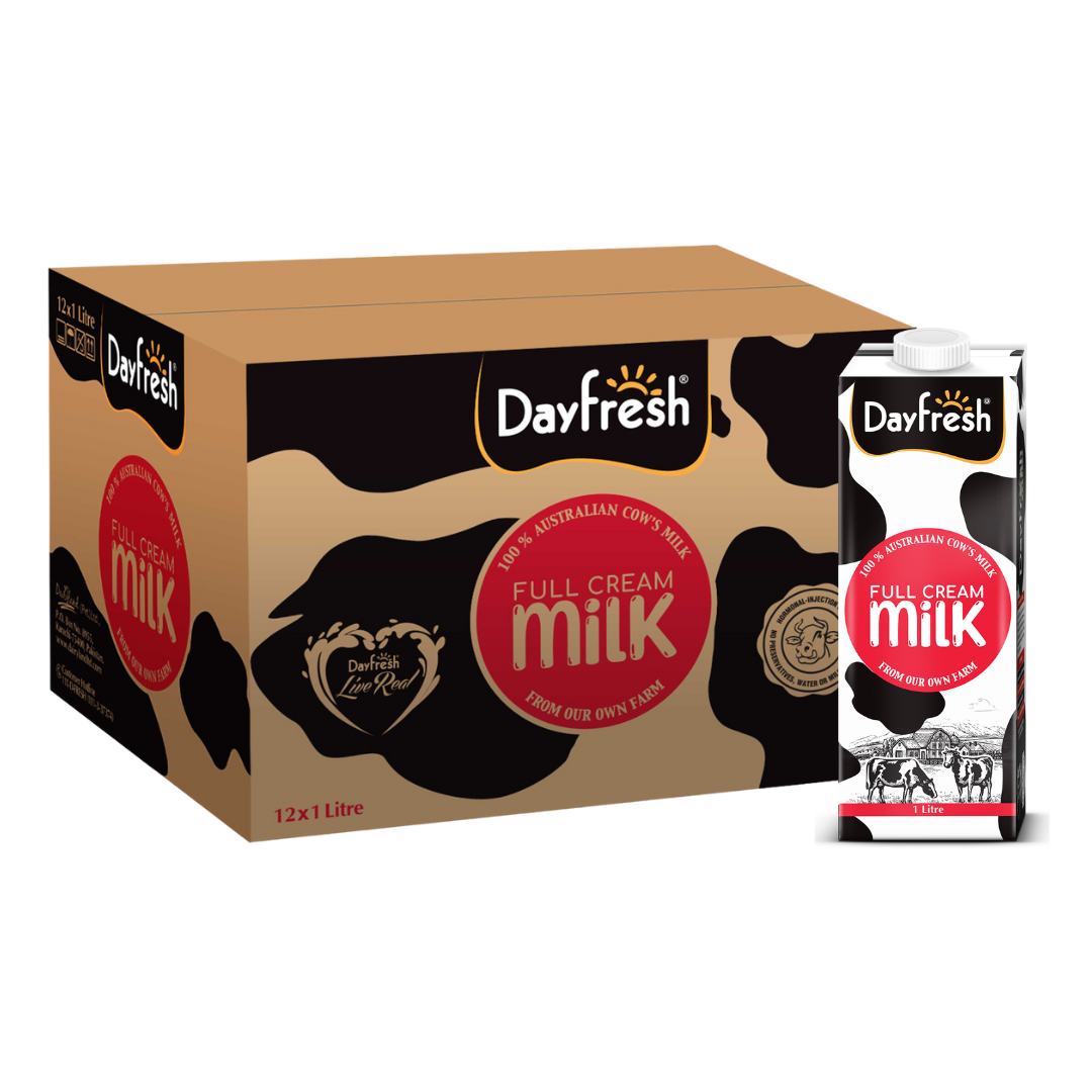 Plain White Milk - 12 x 1ltr