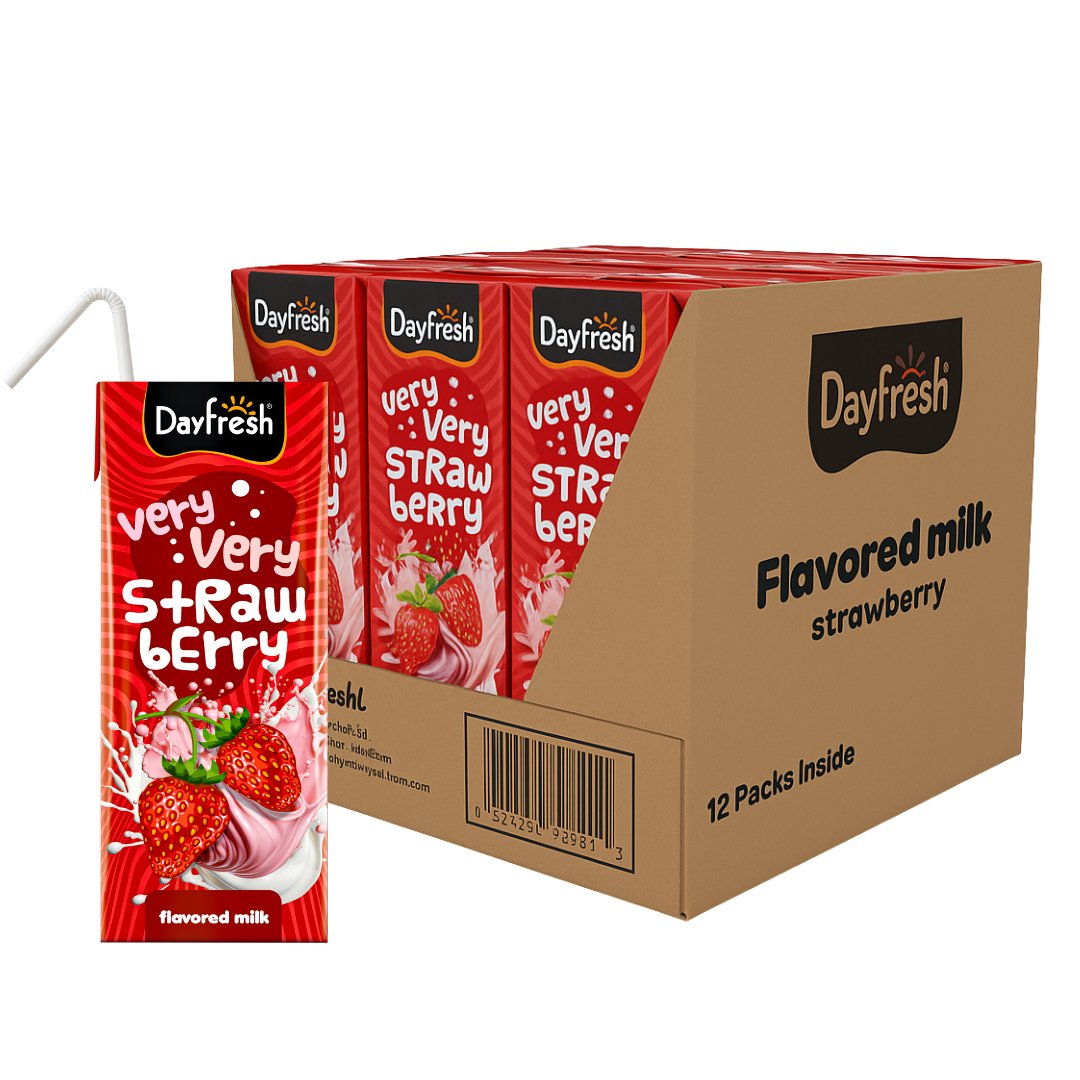 Strawberry Flavored Milk - 12 x 180ml