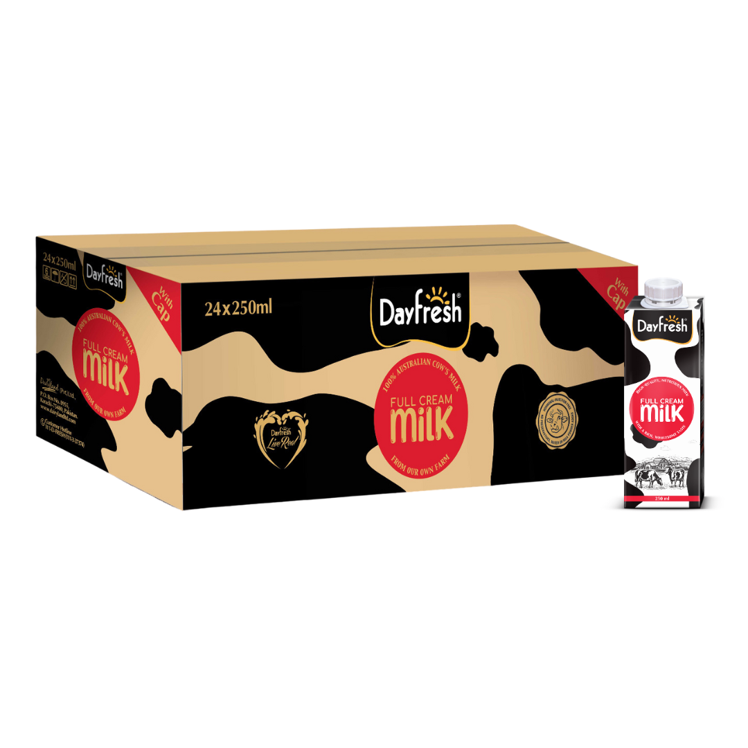 Plain White Milk - 24 x 250ml (with cap)