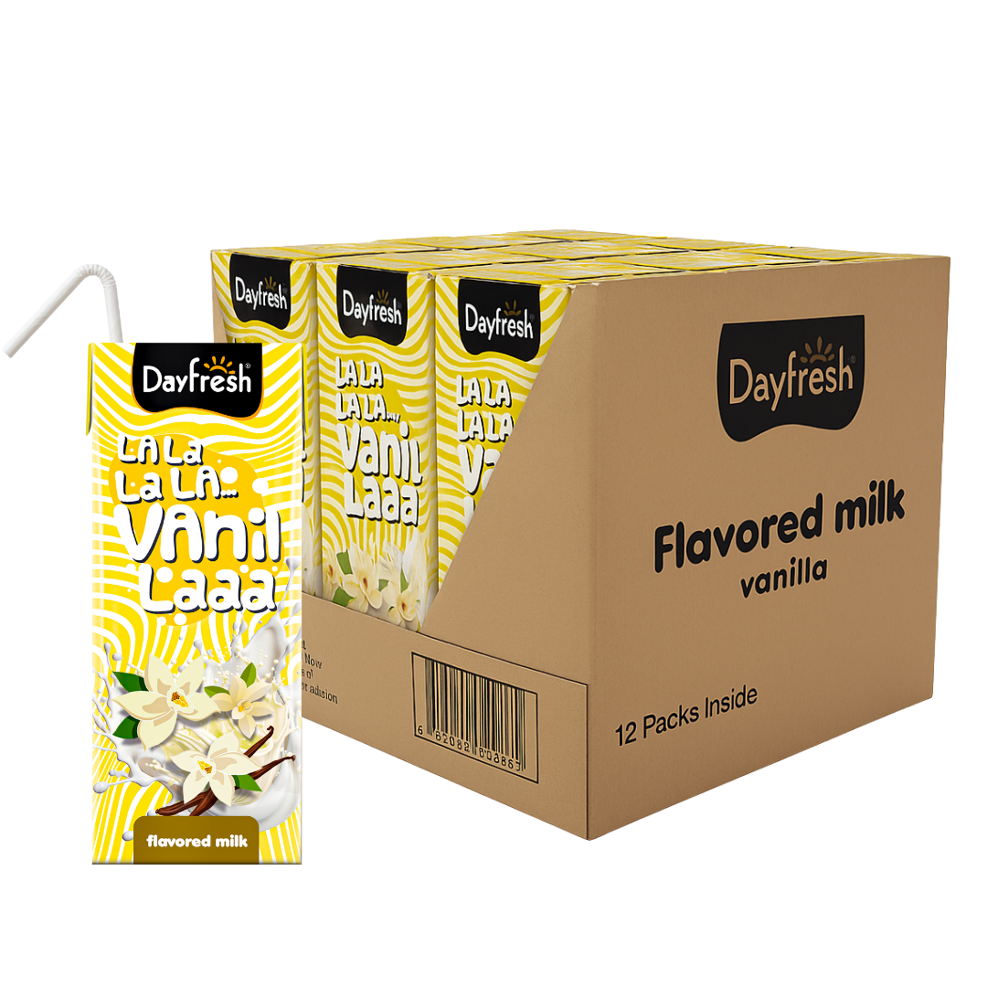 Vanilla Flavored Milk - 12 x 180ml